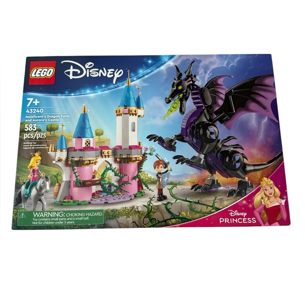 LEGO Disney: Maleficent’s Dragon Form And Aurora’s Castle (43240) New/Sealed